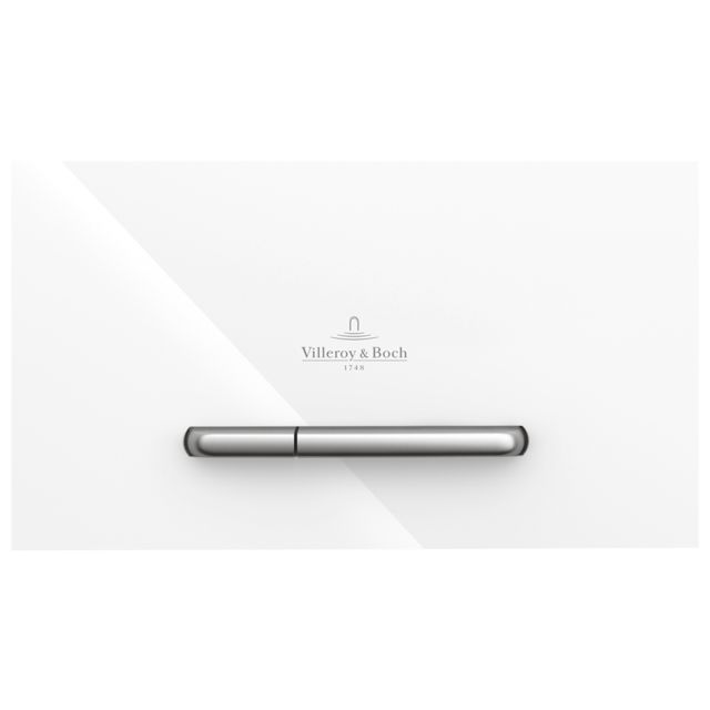 VILLEROY & BOCH - WC-Betätigungsplatte ViConnect 9221 253x145x20mm Glass, Glossy White