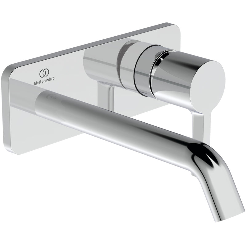 Ideal Standard - Wand-Waschtischarmatur JOY, BS2, eckige Rosette, Ausld.180mm, Chrom