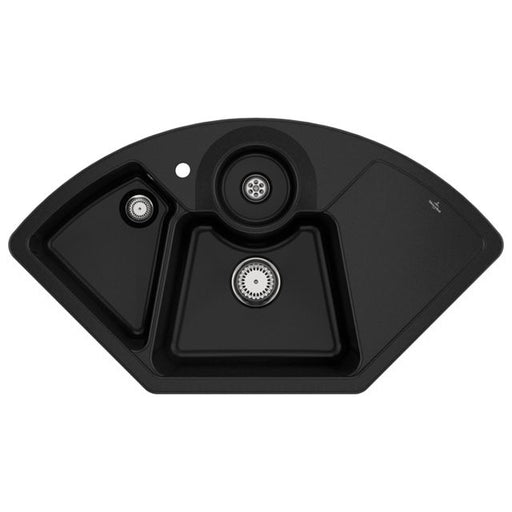 VILLEROY & BOCH - Eck-Spültisch SOLO ECK, 670801 107,5x60cm m.Handbet.,Cplus,chromit
