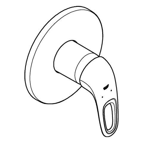 Grohe - EH-Brausebatt. EUROSTYLE 24048 FMS für 35600 Hebel offen moon white