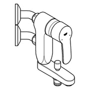 Grohe - EH-Wannenbatt. EUROSTYLE C VERTICA 23302 Anschlusswinkel 45 Grad chrom