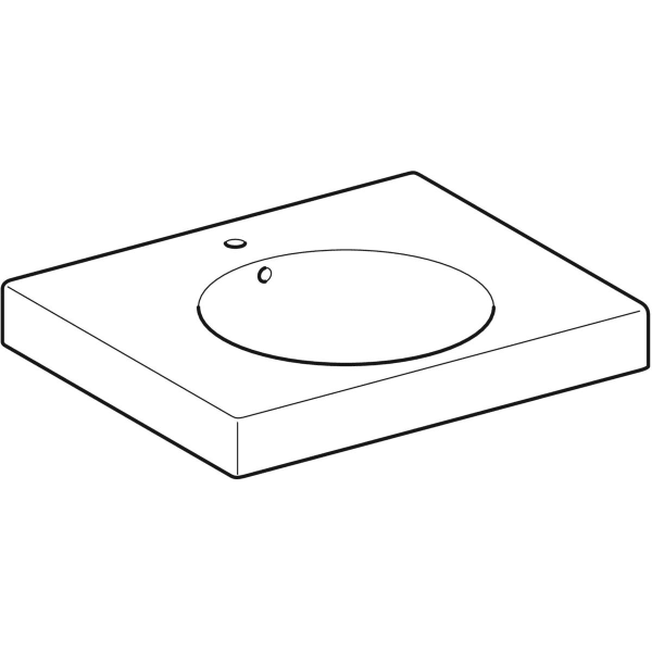 Geberit Vertriebs - Waschtisch PRECIOSA II 123260 600x500mm 123260 weiß