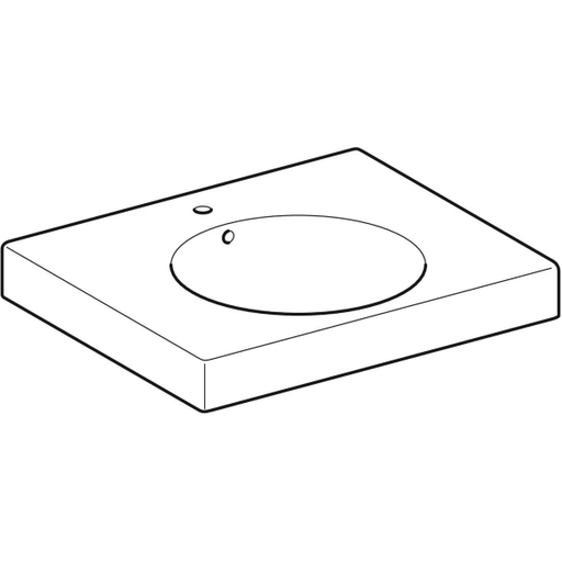 Geberit Vertriebs - Waschtisch PRECIOSA II 123260 600x500mm 123260 weiß