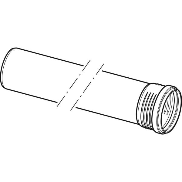 Geberit Vertriebs - Silent-PP Rohr mit Muffe d50x1000mm 390204141