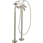 Hansgrohe - 2-Griff Wannenarmatur AXOR MONTREUX 16547820 brushed nick.m.Garn.f.Bodenmon