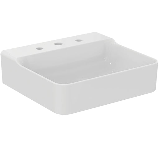 Ideal Standard - Waschtisch CONCA, 3 Hl., o.Ül., 500x450x145mm, Weiß