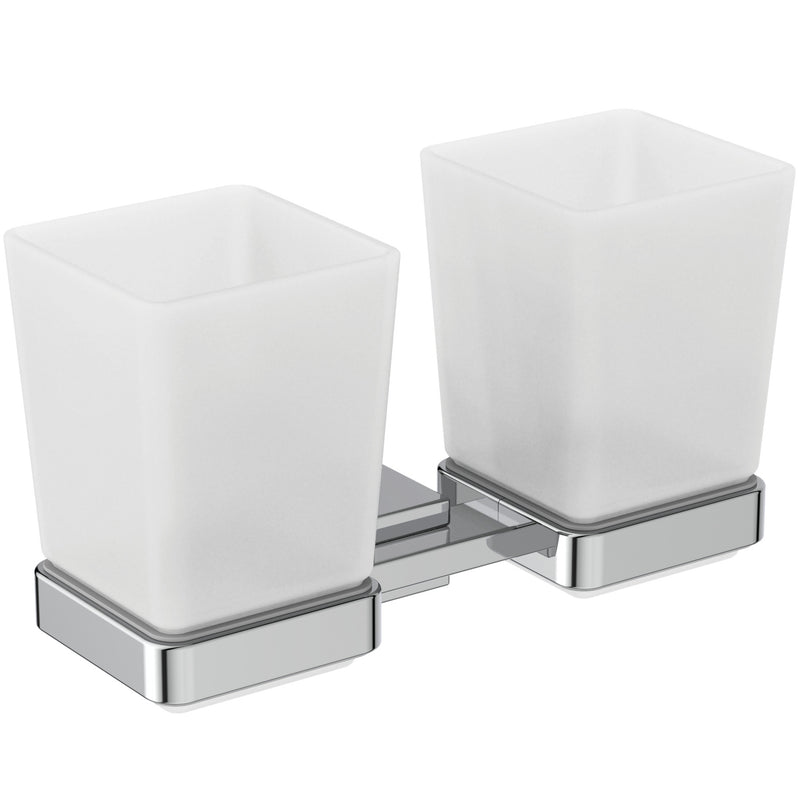 Ideal Standard - 2 Mundgläser IOM SQUARE, Chrom