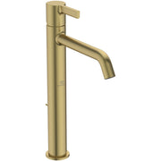 Ideal Standard - Waschtischarmatur JOY, m.verl.Sockel, m.Ablgarn., Ausld.170mm, Brushed Gold