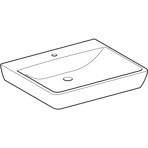 Geberit Vertriebs - RENOVA Nr.1 ComfortBasic WT 650x550mm m. Hl., o. Ül., unterfahrbar, weiß