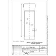 Lorowerk - Rohr 01301.X DN 50x500mm mit 1 Muffe