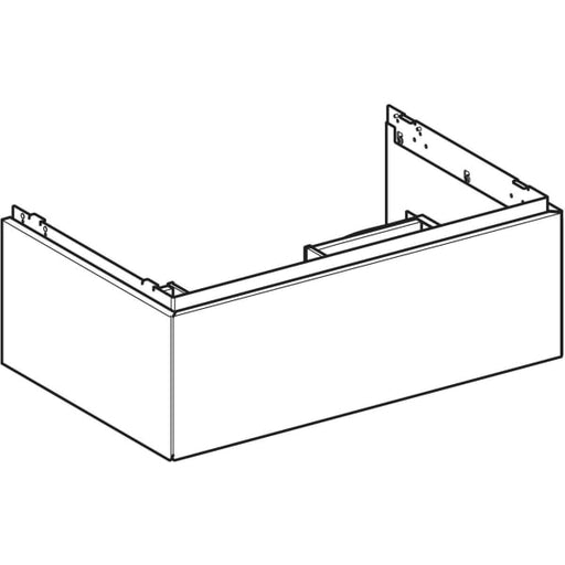 Geberit Vertriebs - ONE Unterschrank für WT/-Platte 1 Schubl., 74x26,6x47cm, schwarz matt