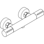 Hansgrohe - Thermostat Ecostat Element Brausenmischer Aufputz DN15 chrom