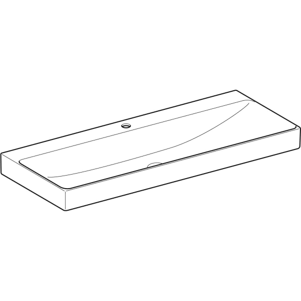 Geberit Vertriebs - ONE Waschtisch 120x48 cm, Abg. verti. m. Hl., o. Ül., weiß, KeraTect