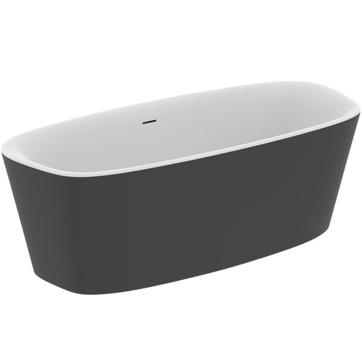 Ideal Standard - Duo-Badewanne DEA, freistehend, 1800x800x475/610mm, Schwarz Matt