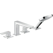 Hansgrohe - 4-Loch Wannenarmatur METROPOL F-Set chrom Wannenrandmontage
