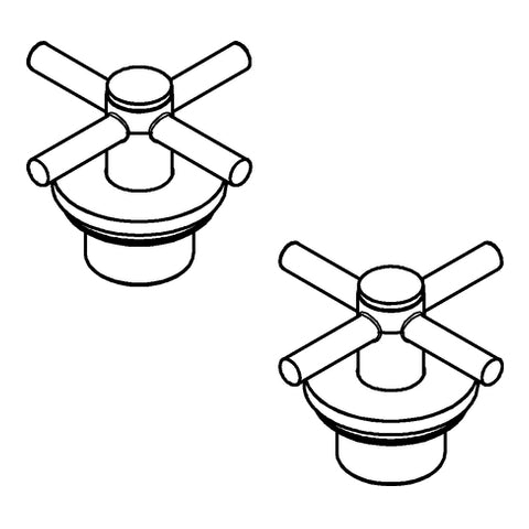 Grohe - Kreuzgriff ATRIO 48406 2 STK supersteel
