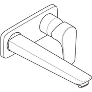 Hansgrohe - 2-Loch Waschtischmischer Unterputz Talis E F-Set BBR langer Auslauf