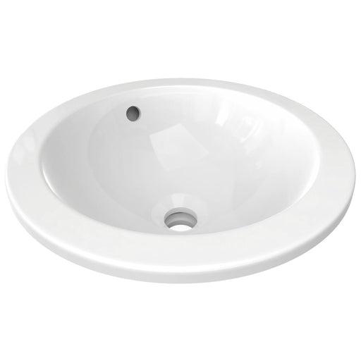Ideal Standard - Einbauwaschtisch CONNECT, rund, o.Hl., m.Ül., 380x380x165mm, Weiß