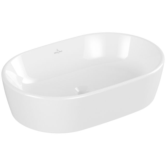 VILLEROY & BOCH - Aufsatzwaschbecken Architectura 600x 400mm Oval o. ÜL. Weiß Alpin CeramicPlus