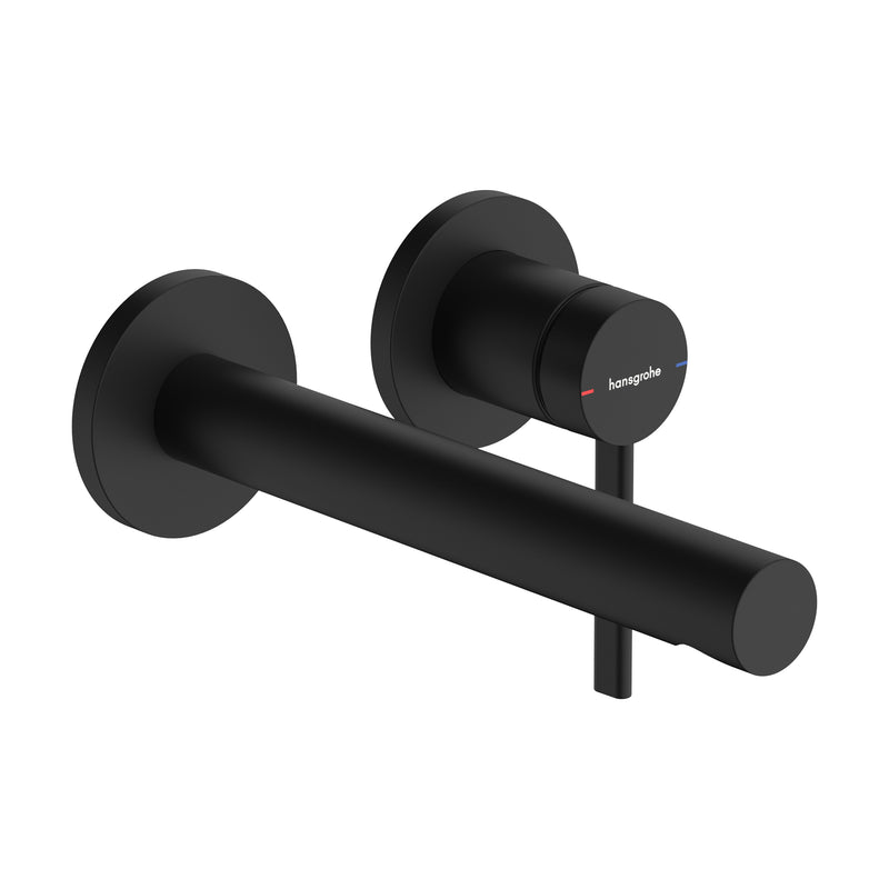 Hansgrohe - 2-Loch Waschtischmischer Unterputz Zesis S F-Set 195mm Auslauf mattschwarz