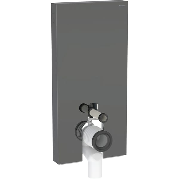 Geberit Vertriebs - Monolith Plus Sanitärmodul f. SWC 101cm, Glas lava / alu. schwarzchrom