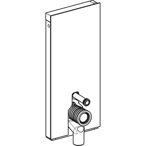 Geberit Vertriebs - Monolith Sanitärmodul für Stand-WC 114cm, Steinzeug Betonoptik, Aluminium