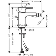 Hansgrohe - Bidetmischer VERNIS Shape chrom