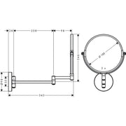 Hansgrohe - Rasierspiegel LOGIS Universal chrom ohne Licht
