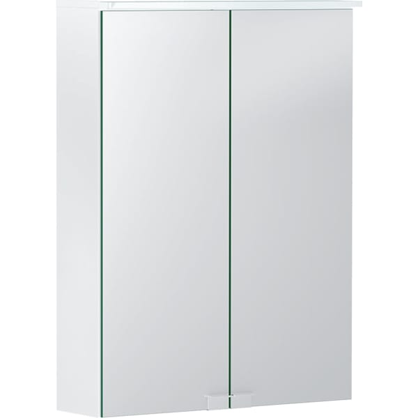 Geberit Vertriebs - Spiegelschrank OPTION Basic m. Beleuchtung, zwei Türen, 50x67,5x14cm