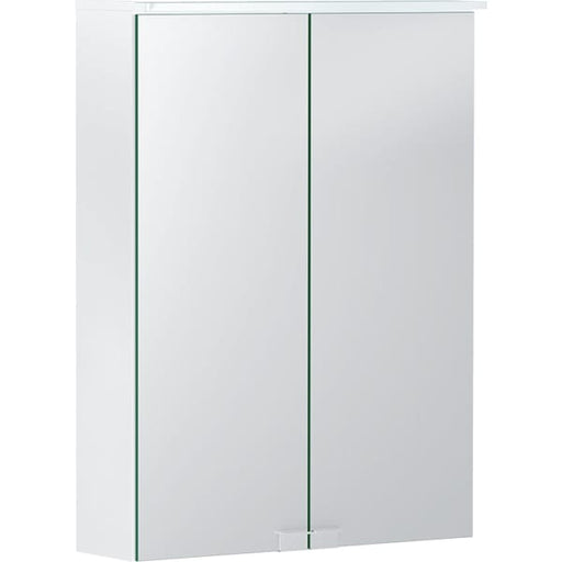 Geberit Vertriebs - Spiegelschrank OPTION Basic m. Beleuchtung, zwei Türen, 50x67,5x14cm