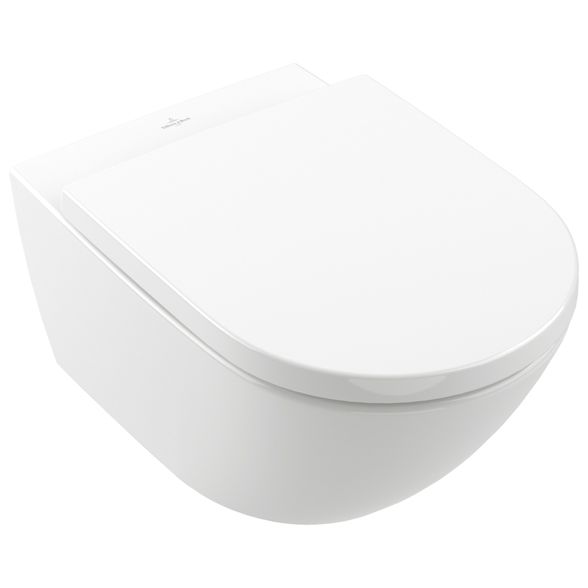 VILLEROY & BOCH - more4YOU Wand-WC-Paket TwistFlush topweiß spülrandl. Sitz inkl. Absenkaut