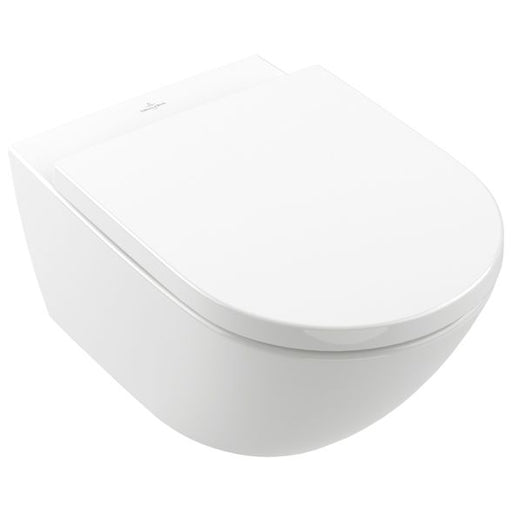 VILLEROY & BOCH - more4YOU Wand-WC-Paket TwistFlush topweiß spülrandl. Sitz inkl. Absenkaut