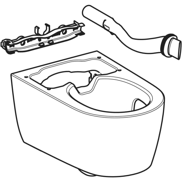 Geberit Vertriebs - Wand-WC für AquaClean Sela, weiß-alpin