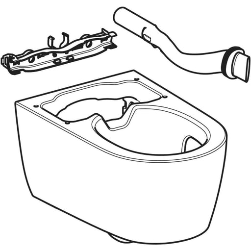 Geberit Vertriebs - Wand-WC für AquaClean Sela, weiß-alpin