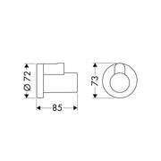 Hansgrohe - Eckventilschuber FLOWSTAR AXOR mattschwarz