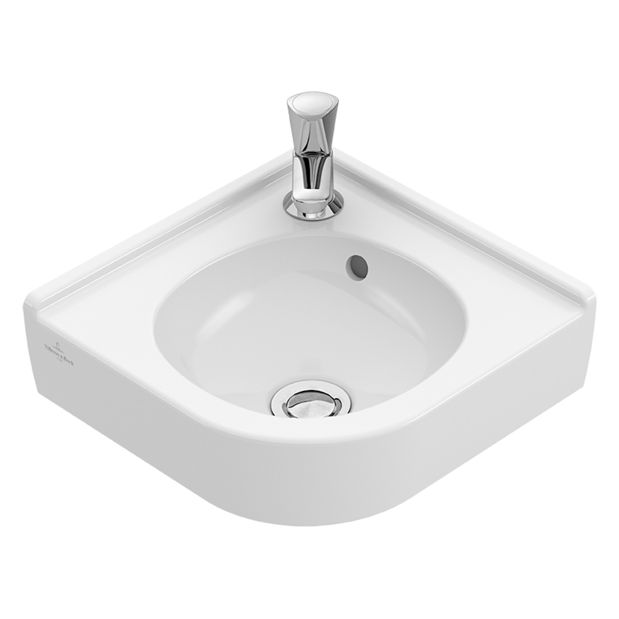 VILLEROY & BOCH - Eck-HWB O.novo 7310 320mm Schenkll f 1-L Arm,HL durchgest m ÜL Weiß Alpin