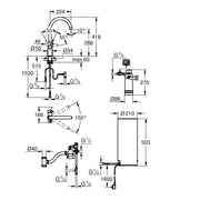 Grohe - Armatur und Boiler RED Duo 30079 L-Size C-Auslauf chrom