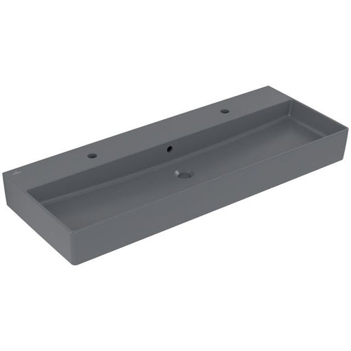 VILLEROY & BOCH - WT Memento 2.0 1200x470mm re-eckig 2HL. m. ÜL. geschliffen Graphite cplus