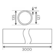 Fornatis - Rohr DN 125x3000mm per Stück