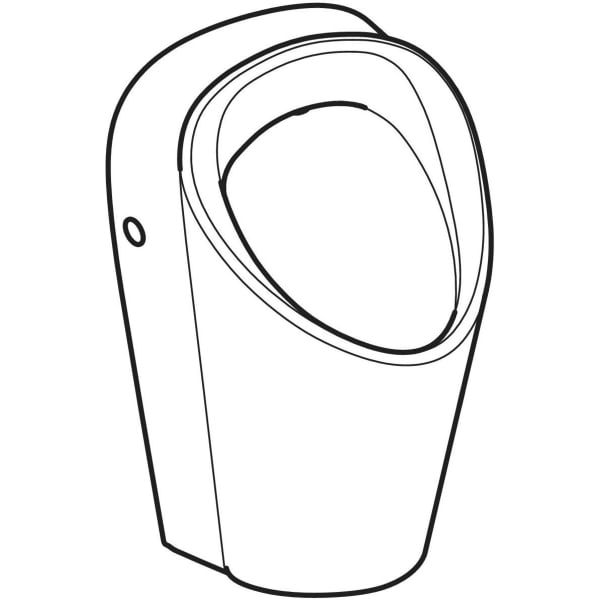 Geberit Vertriebs - Renova M Urinal, Zulauf von hinten Abgang hinten od. unten, weiß, KeraTect