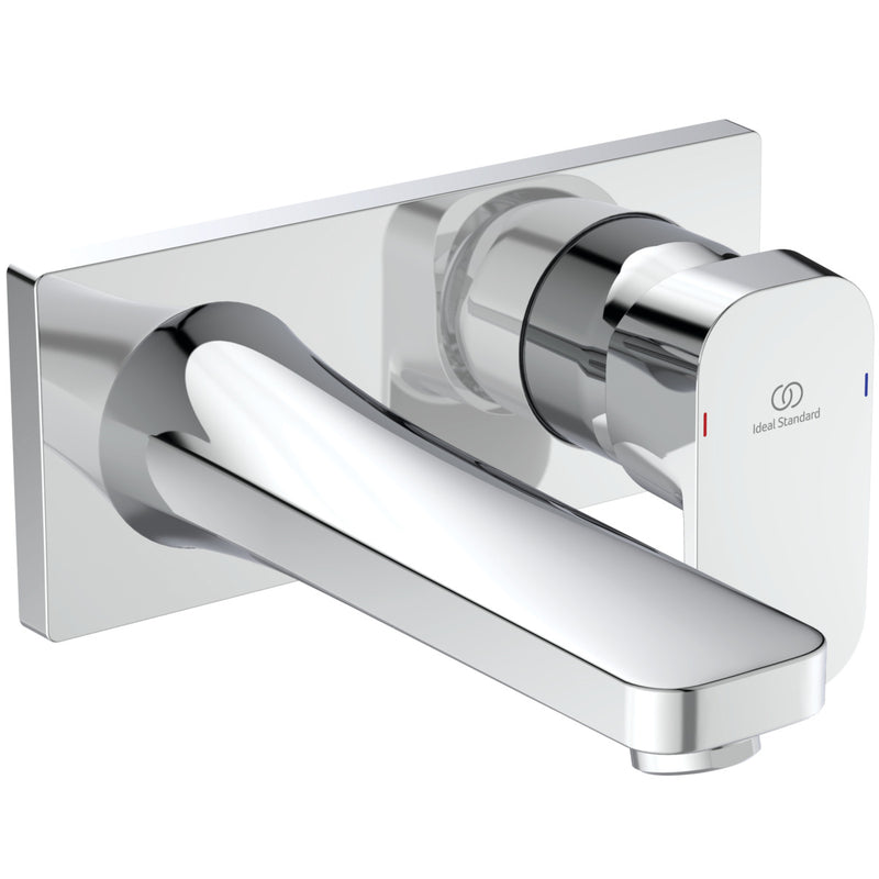Ideal Standard - Wand-WT-Armatur UP TONIC II,5 l/min., Bausatz 2,Ros.193x83mm,Ausld.180mm,Chrom
