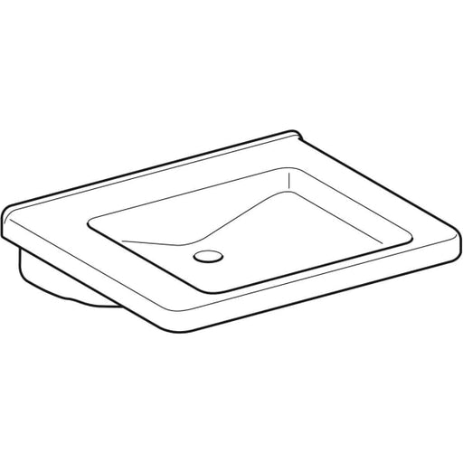 Geberit Vertriebs - WT RENOVA NR. 1 COMFORT, unterfahrbar o. HL, ohne ÜL, 650x550mm weiß(alpin)