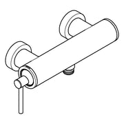 Grohe - Einhand-Brausebatterie Atrio 24366 Wandmontage warm sunset