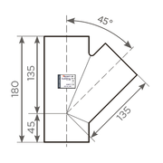 Fornatis - Abzweig DN80x50 45 Grad
