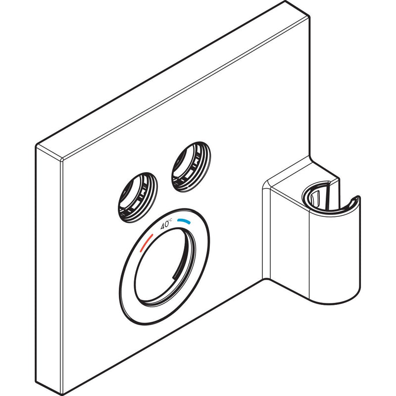 Hansgrohe - Rosette iBox FIXFIT Shower Select Thermostat komplett chrom