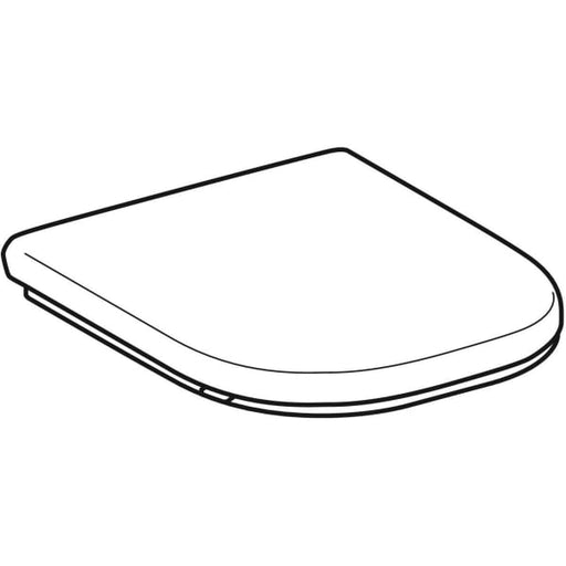 Geberit Vertriebs - Renova Nr.1 Comfort WC-Sitz, weiß antibak, m. durchg. edst. Scharnierwelle