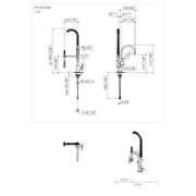 Dornbracht - Einhebelmischer Profi TARA Classic 33880888 platin