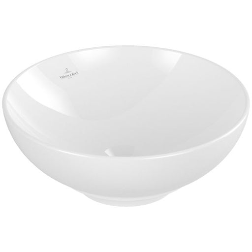 VILLEROY & BOCH - Aufsatzwaschbecken Loop&Friends 4A45 380x380mm Rund mit Überlauf Weiß Alpin