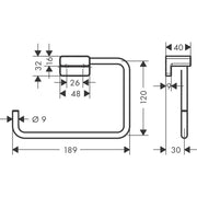 Hansgrohe - Handtuchring ADDSTORIS chrom
