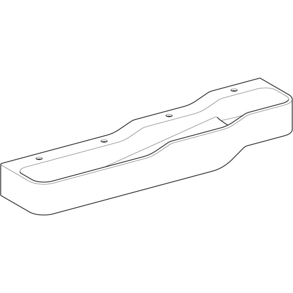 Geberit Vertriebs - Bambini Spiel/Waschlandschaft B:180cm 4 Waschpl., tieferes B li, 4 Hl., weiß